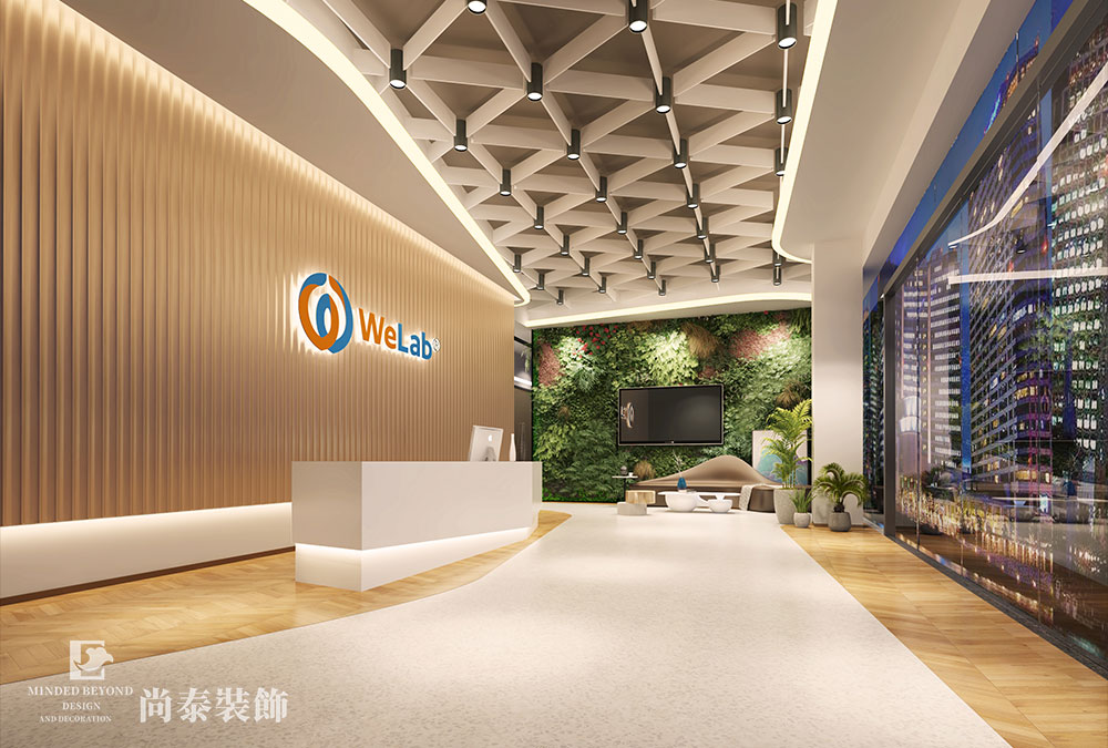 深圳前?；鹦℃?zhèn)金融科技公司辦公室設計效果圖 