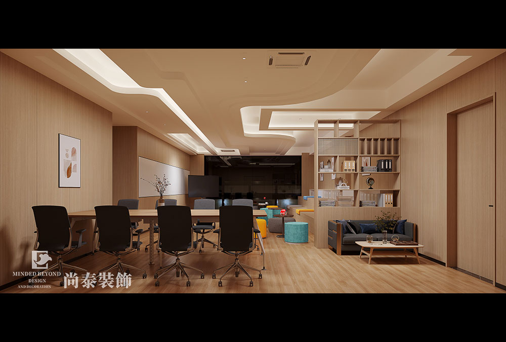 深圳龍崗某中學心理健康中心休閑空間室內(nèi)設(shè)計裝修