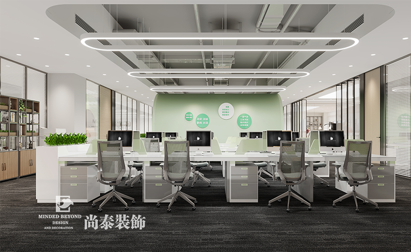 深圳市寶安區(qū)科技型公司辦公室裝修案例