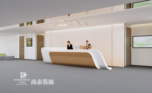 深圳寶安區(qū)通訊公司辦公室裝修效果